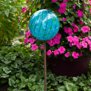 LunaLite 6" Lollipop Globe Stake - Blue