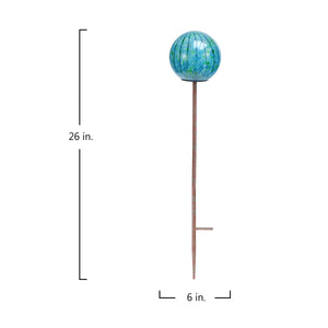LunaLite 6" Lollipop Globe Stake - Blue