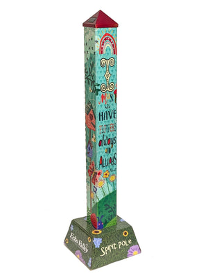 "Must Always Have Flowers" Solar Spirit Pole