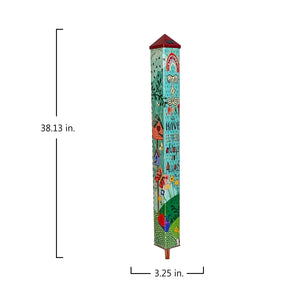 "Must Always Have Flowers" Solar Spirit Pole