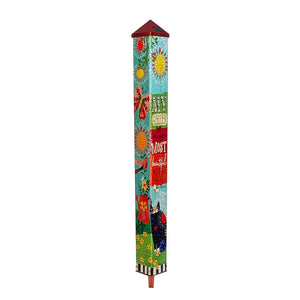"Must Always Have Flowers" Solar Spirit Pole