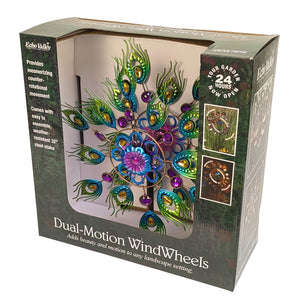 Peacock Plume Dual-Motion Windwheel