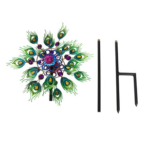 Peacock Plume Dual-Motion Windwheel