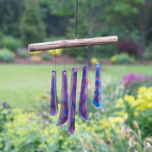 Driftwood Glass Wind Chime - Borealis