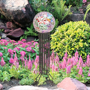 10" Hummingbird Mosaic Gazing Globe