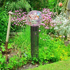 10" Hummingbird Mosaic Gazing Globe